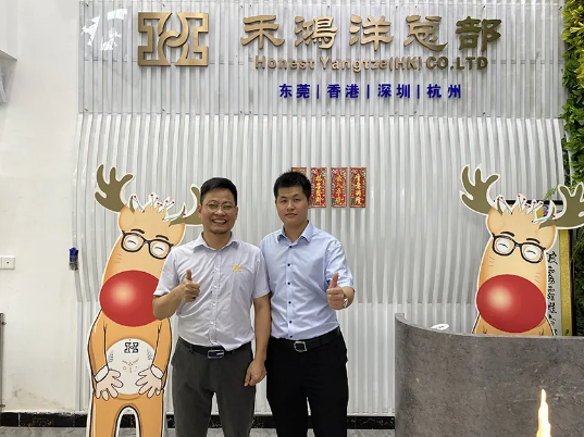 电子商会秘书处走访会员企业禾鸿洋电子并拍摄参展宣传视频